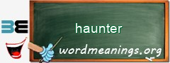 WordMeaning blackboard for haunter